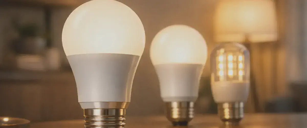 Ampoule LED allumee symbolisant la longue duree de vie des LED